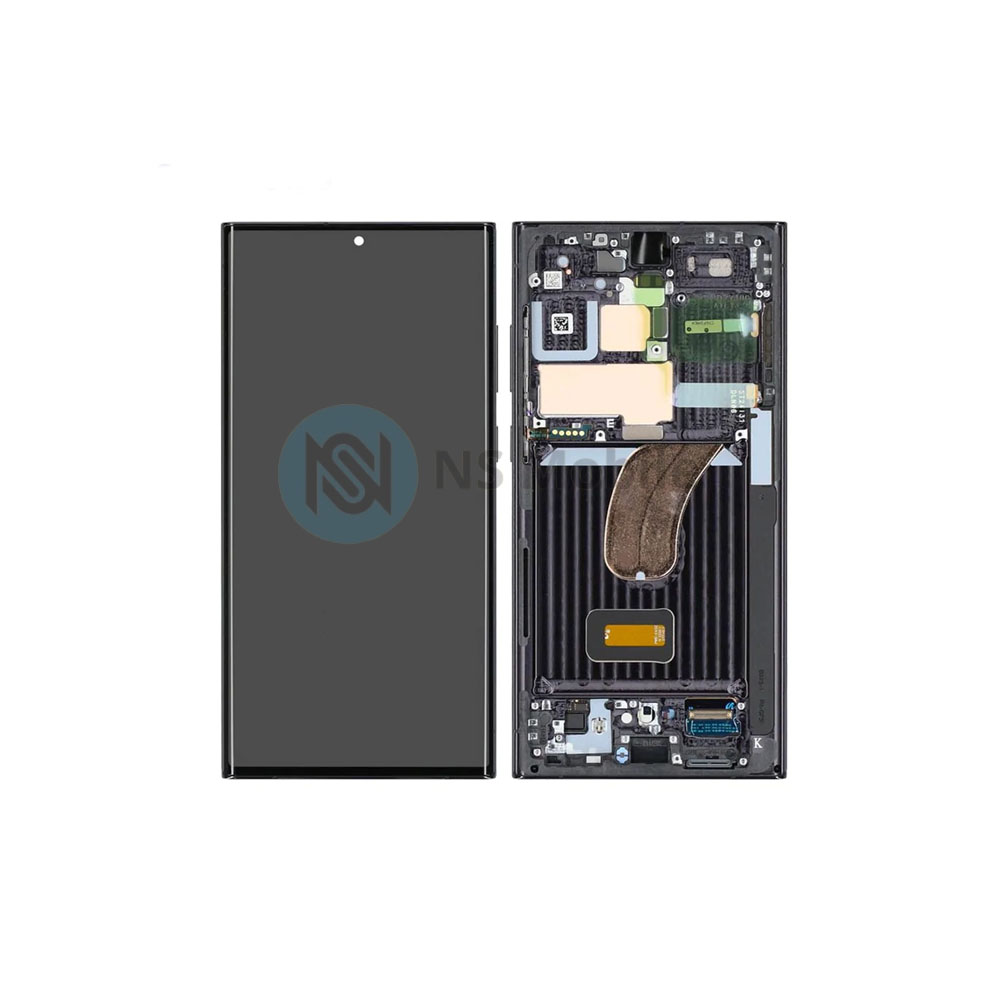Ecran Complet Samsung S23 Ultra ( SM-S918 ) Oled Avec Chassis Noir