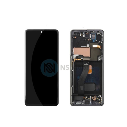Ecran complet Samsung S21 Ultra 5G TFT ( SM-G998 ) Noir avec chassis