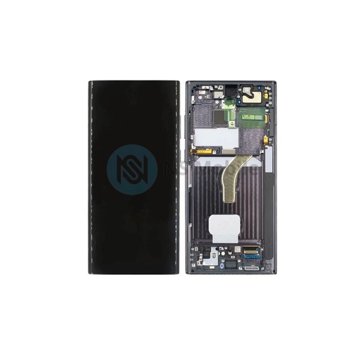 Ecran complet Samsung S22 Ultra 5G Oled ( SM-S908 ) Noir avec Chassis