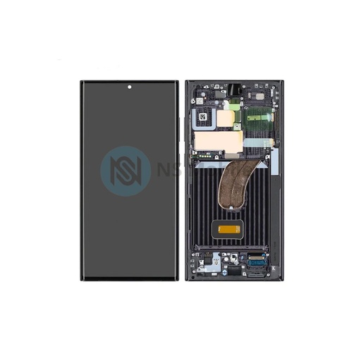 Ecran complet Samsung S23 Ultra ( SM-S918 ) Noir Refurb avec chassis