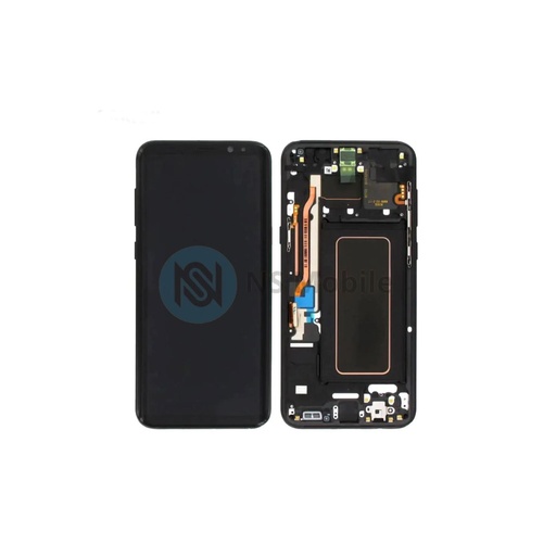 Ecran complet Samsung S8 Plus (SM-G955) Original Refurb avec chassis Noir