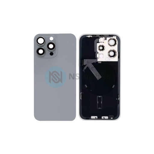 Vitre Arrière + Induction complète iPhone 15 Pro Gris
